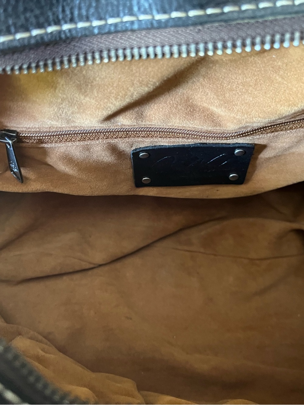 Patricia Nash Kavala Black Leather Whipstitch Satchel - Picture 9 of 12
